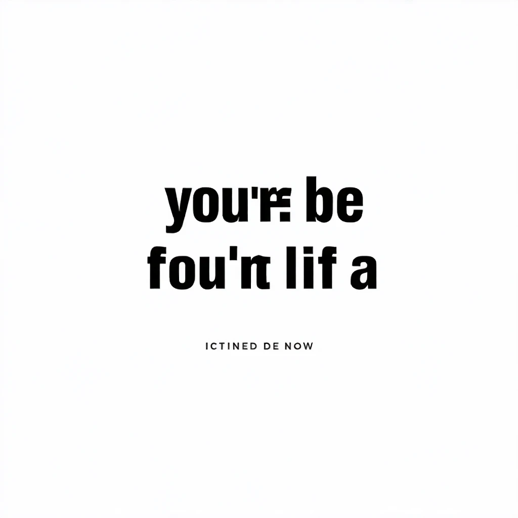 Minimalist Inspirational Poster