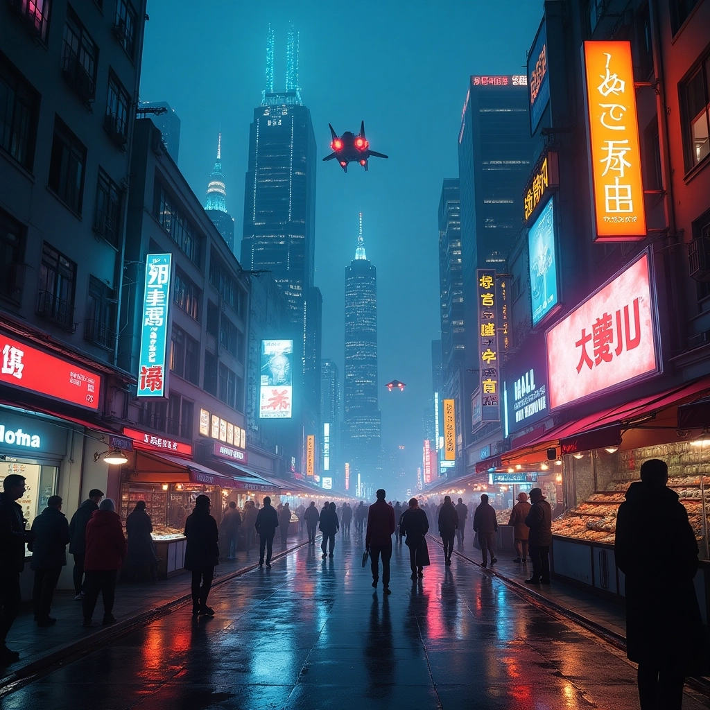 Notti al Neon nella Metropoli Cyberpunk