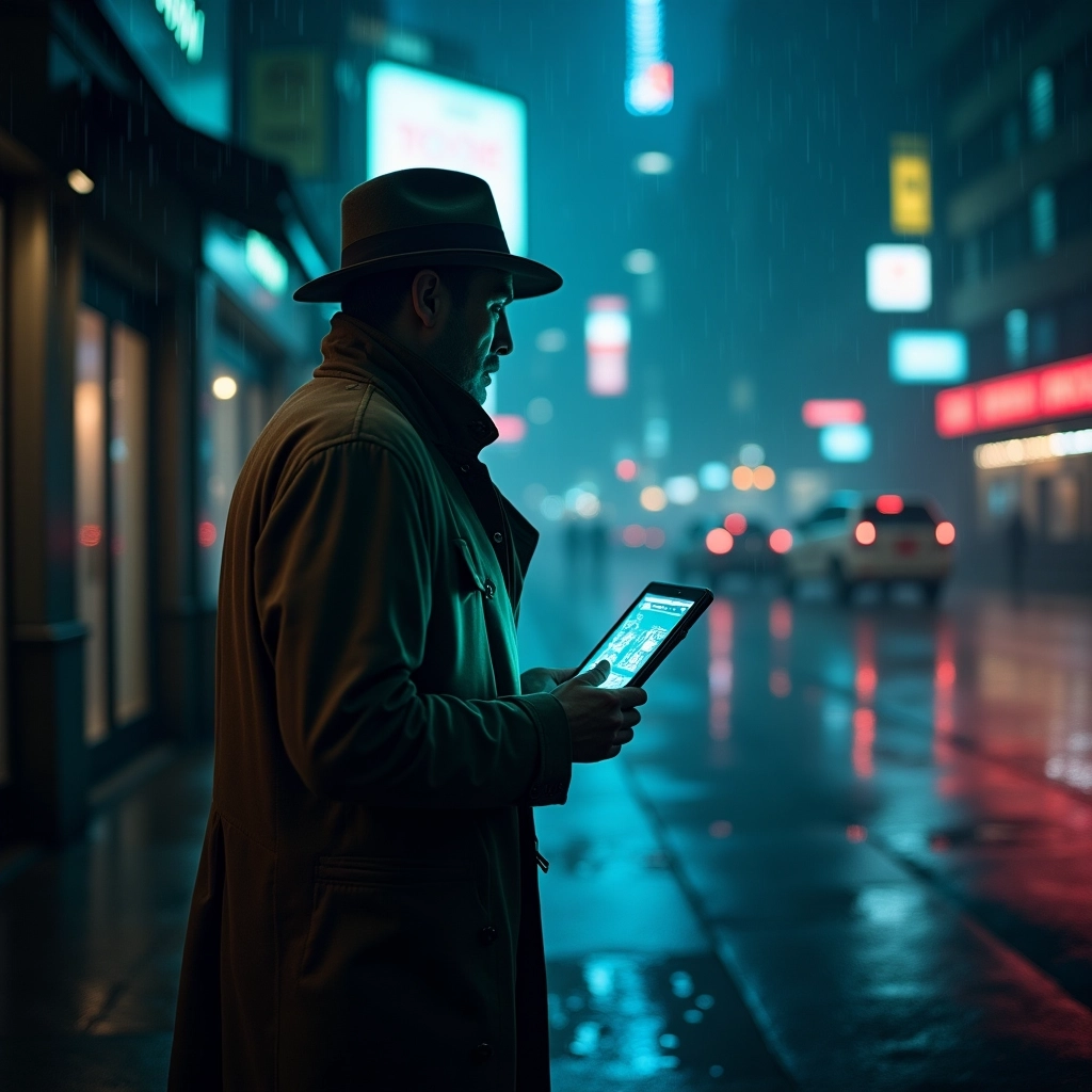 Detective Noir del Futuro al Neon