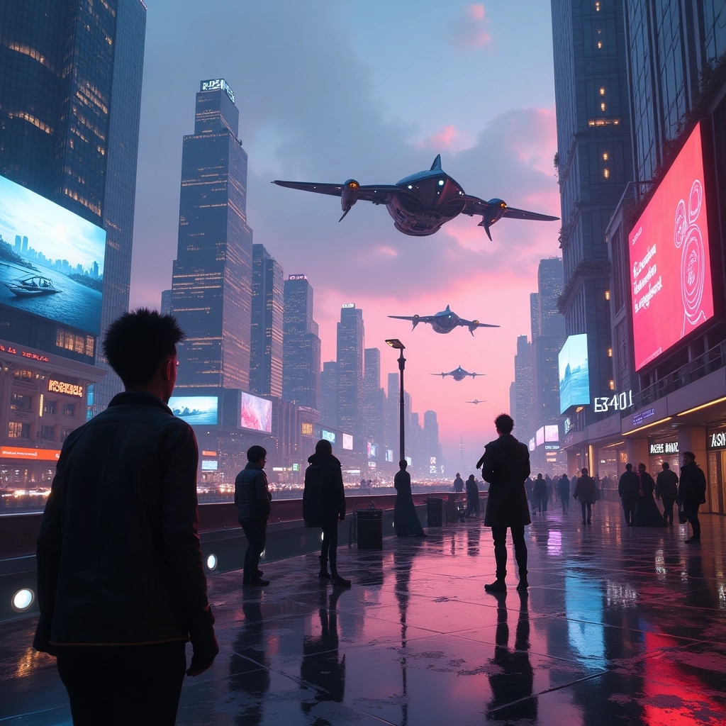 Amurg Neon: Peisaj Urban Futurist