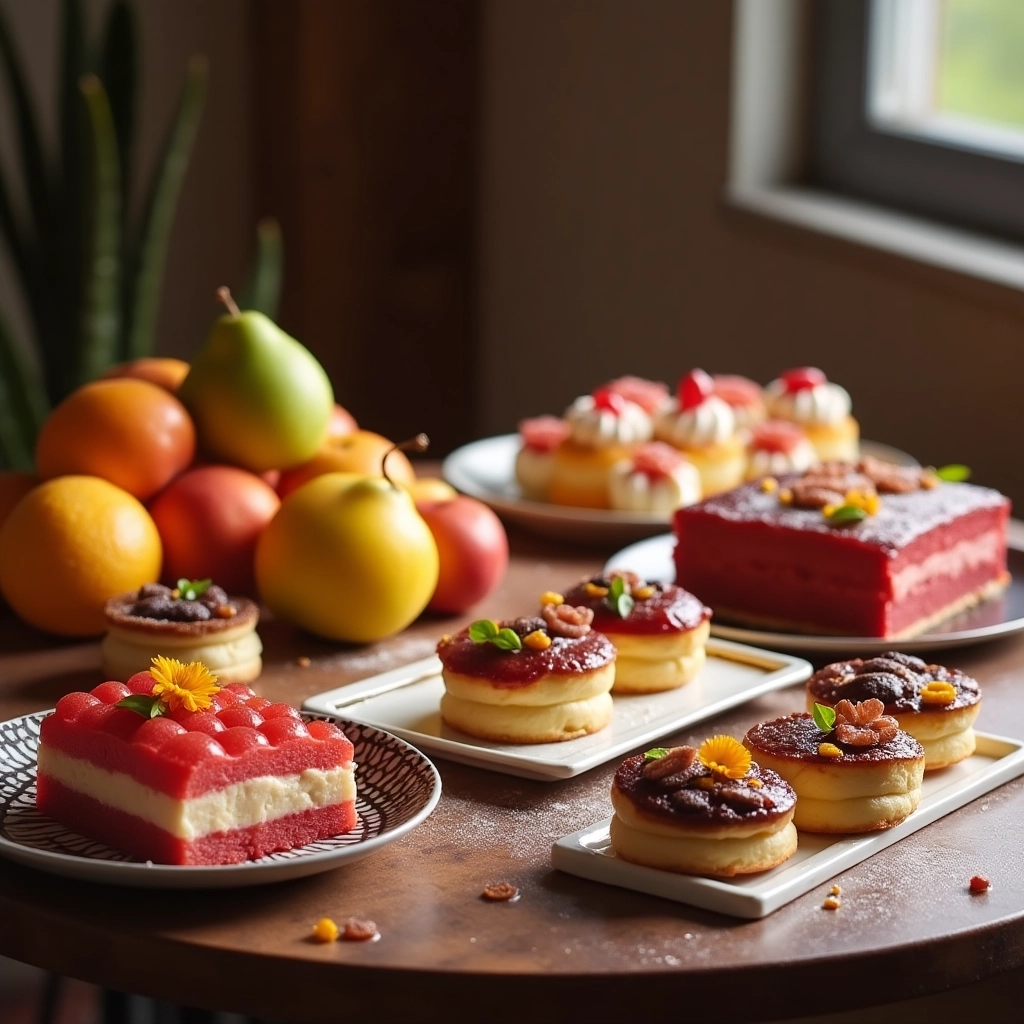 Tavolo di Dessert Gourmet Lucido