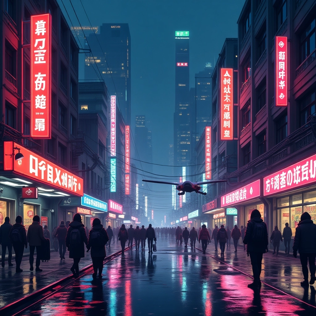 Neonové noci: Kyberpunkové pixelové velkoměsto
