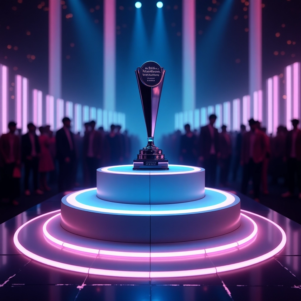 Podio Futuristico per Cerimonia di Premiazione