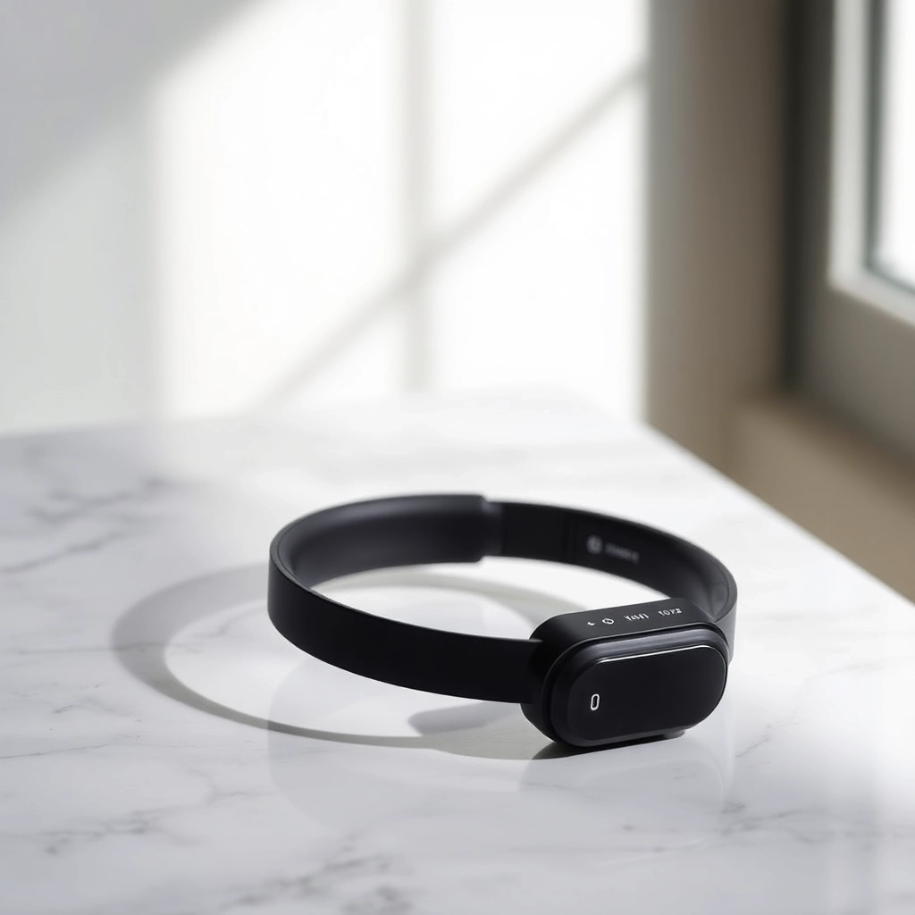 Scatto di prodotto di eleganti cuffie wireless
