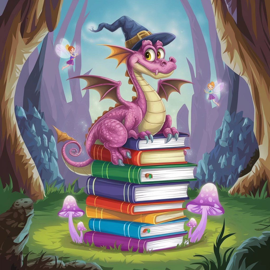Drago Fantasioso in una Foresta Magica