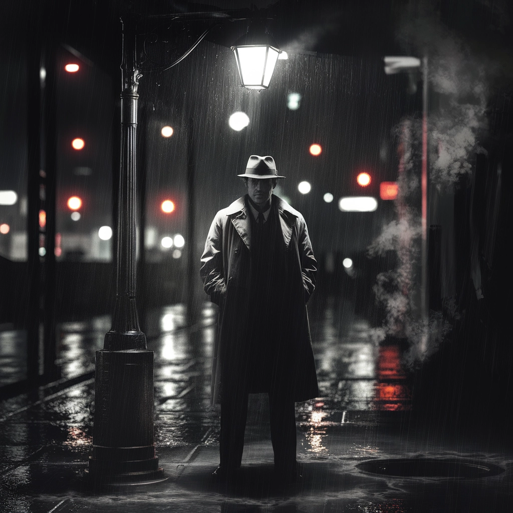 Detective Noir sotto la Pioggia