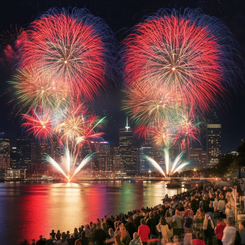Spettacolo di Fuochi d'Artificio in Città