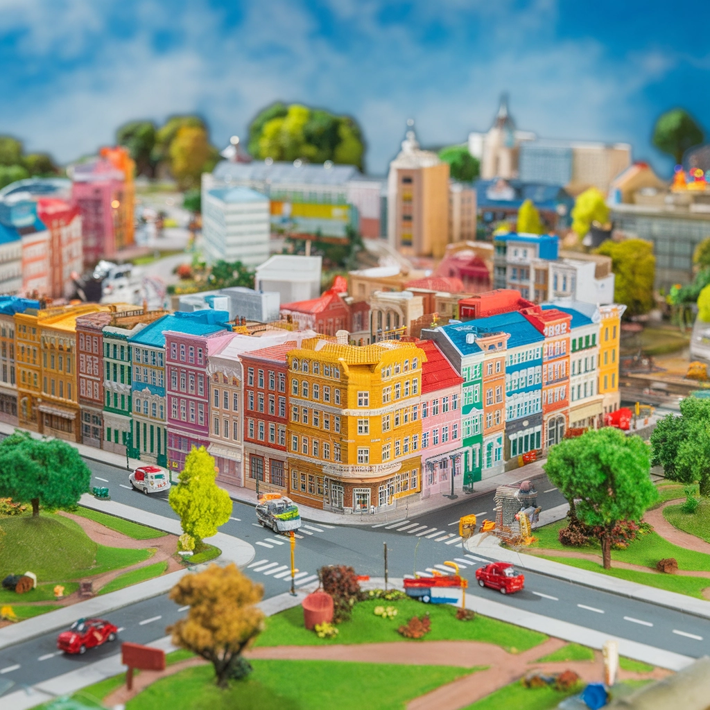 Paesaggio Urbano in Miniatura Fantasioso