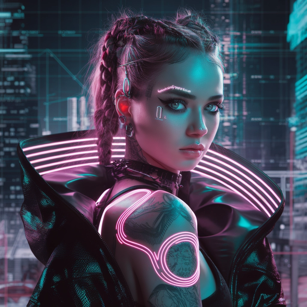 Ritratto Città al Neon