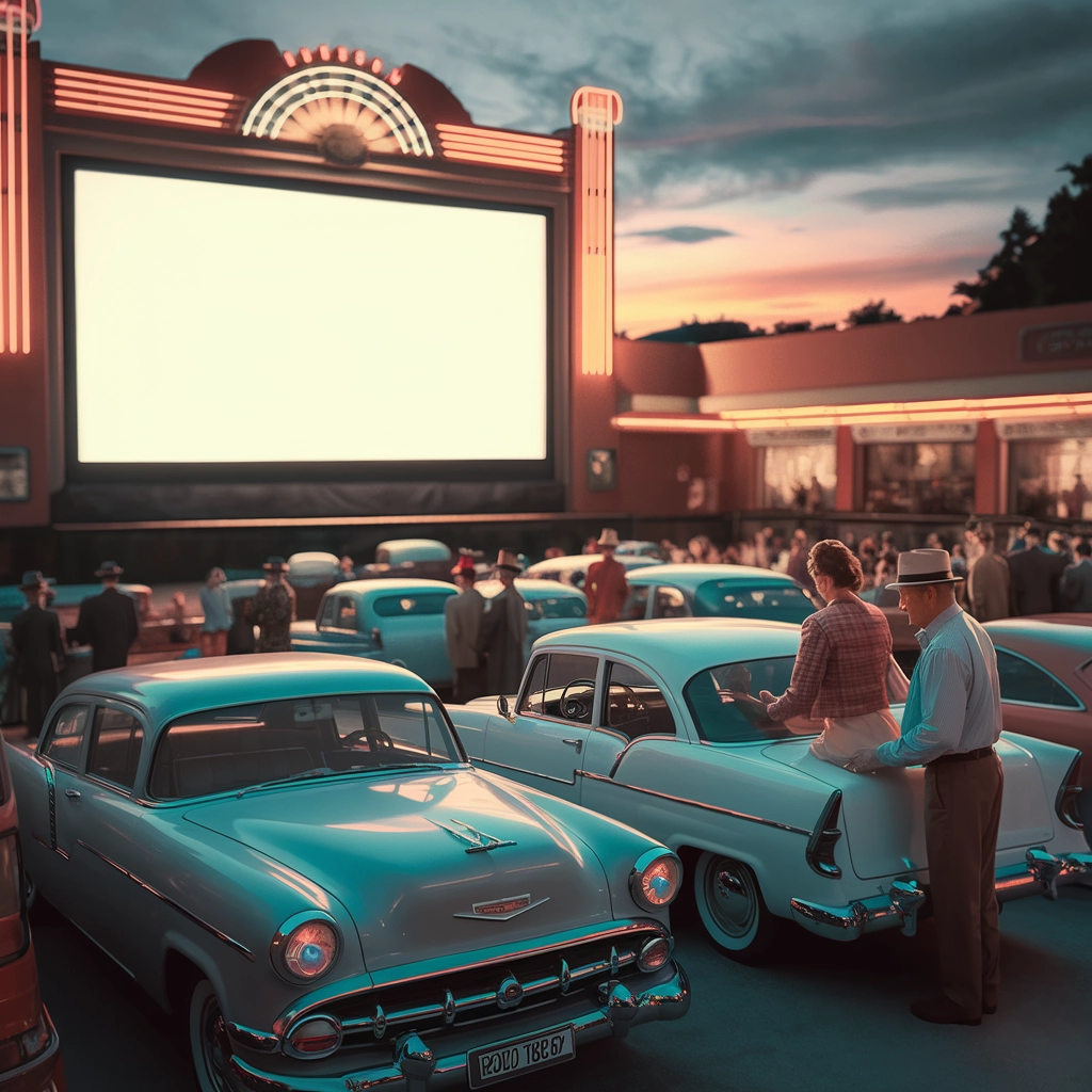 Notte al Cinema Retrò con Effetto Film-E