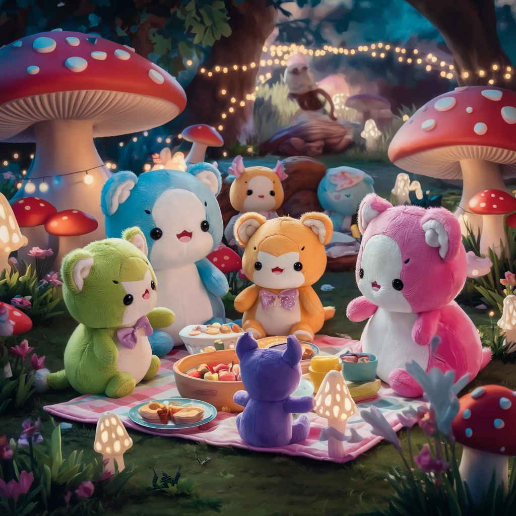 Picnic di Peluche nella Foresta Magica