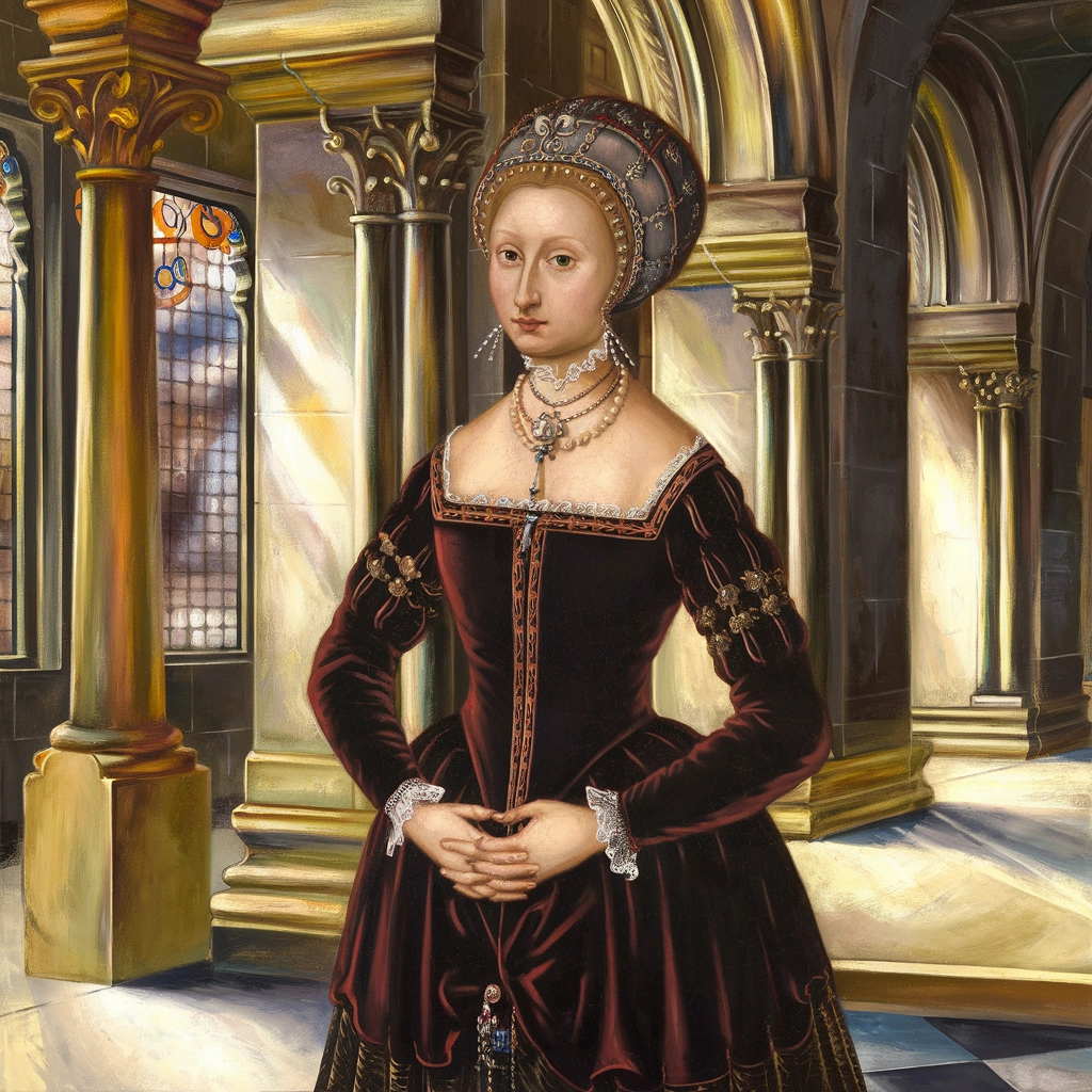 Nobildonna Rinascimentale in Palazzo Illuminato dal Sole