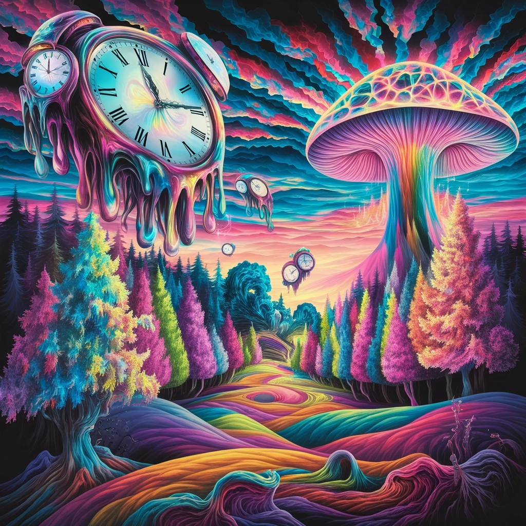 超现实迷幻森林景观