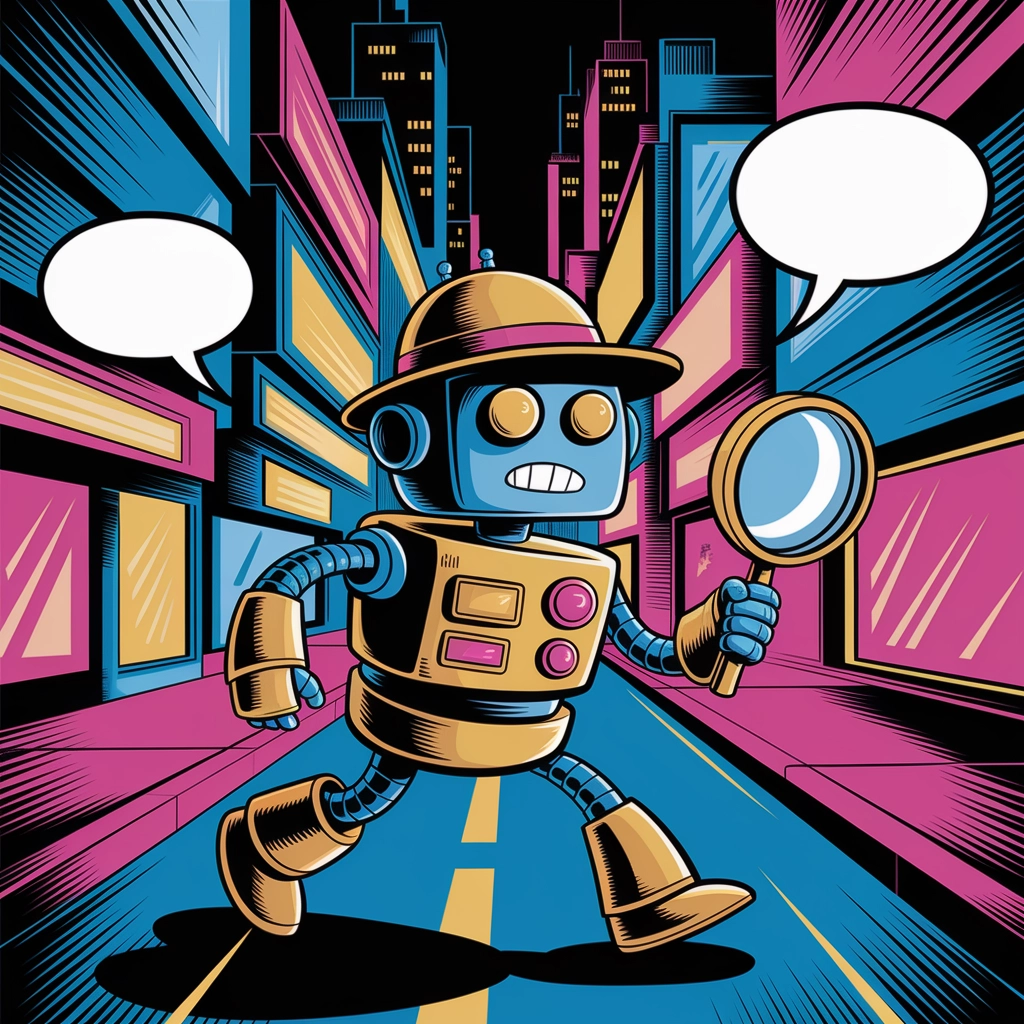 Detective Robotico nella Città al Neon