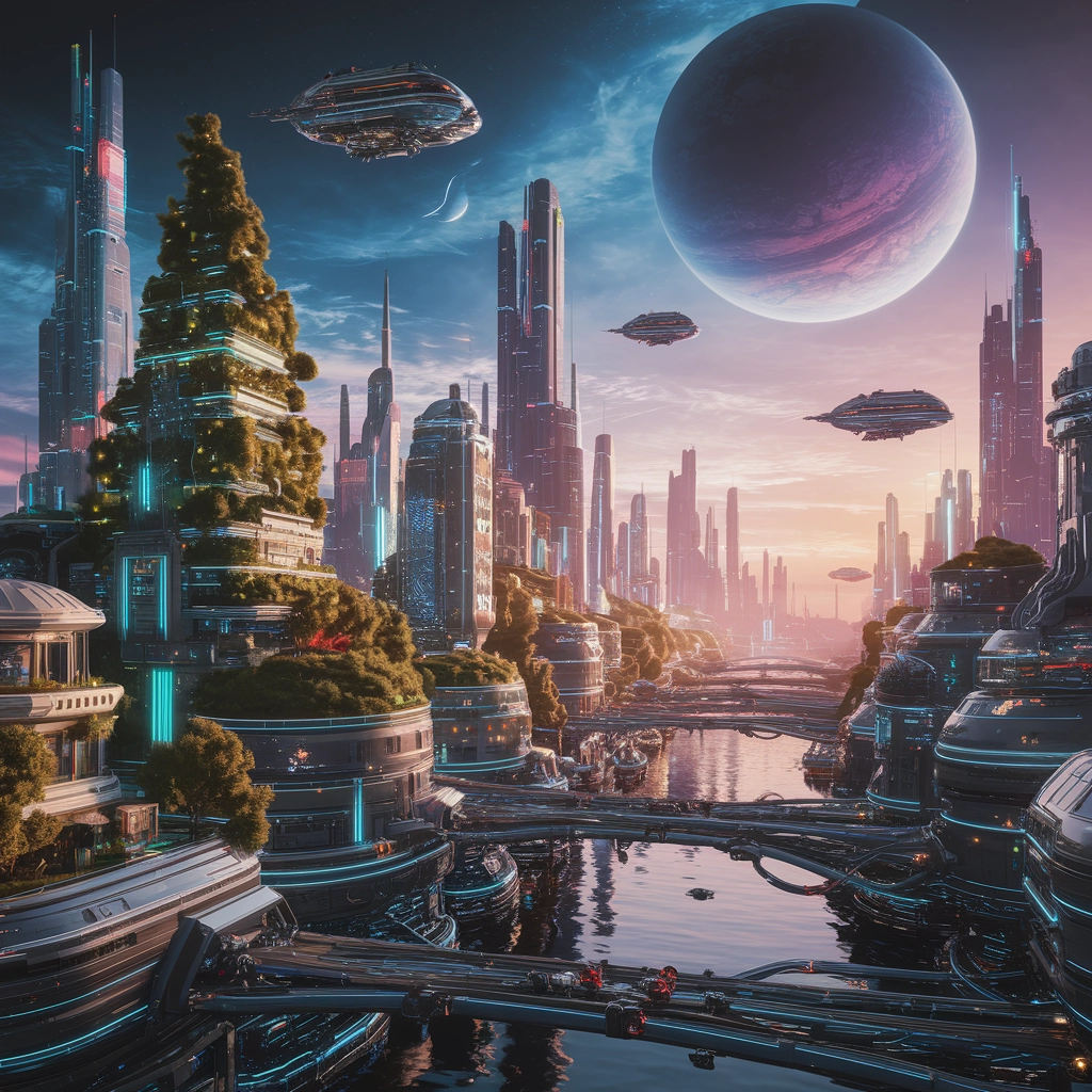 Amurg Neon: Peisaj Urban Futurist