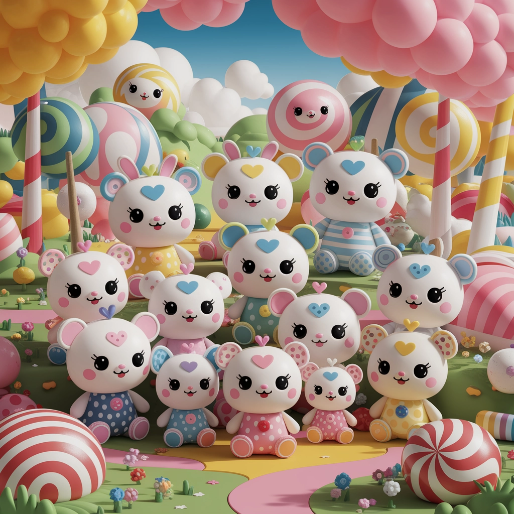 Parco Giochi Fantasioso di Peluche Animali