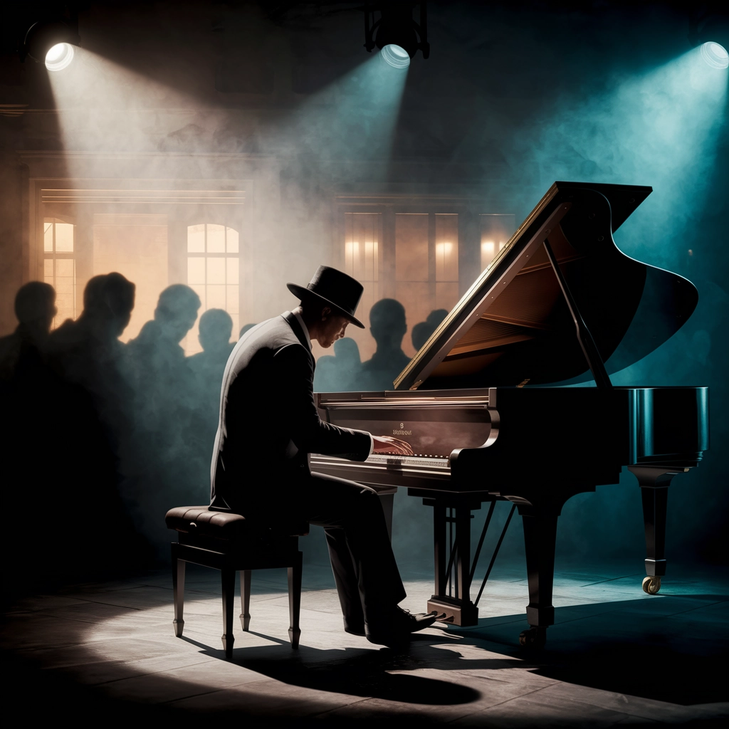 Pianista Malinconico in un Jazz Club