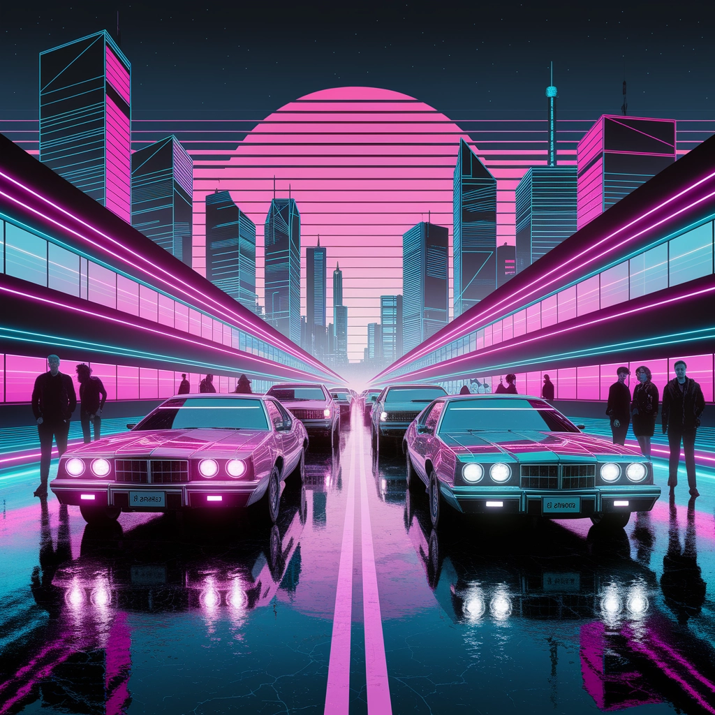 Notti al Neon: Paesaggio Urbano Retrowave