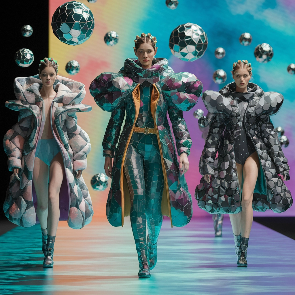 Sfilata di Moda Futuristica e Surreale