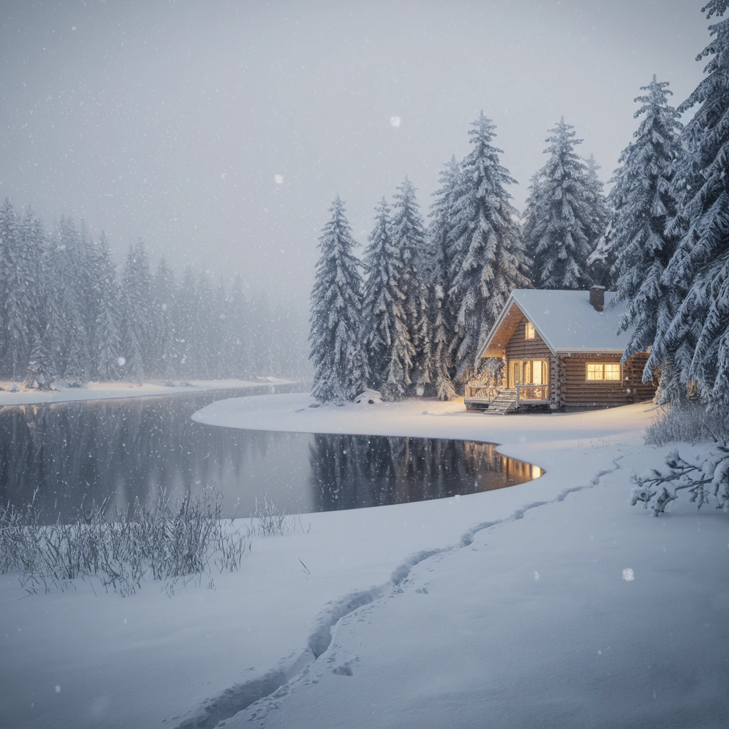 Tranquillità Invernale in un Luogo Remoto