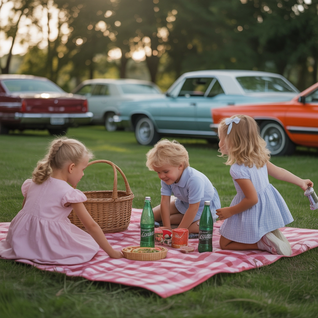 Ricordi Analogici: Picnic di Famiglia negli Anni '80