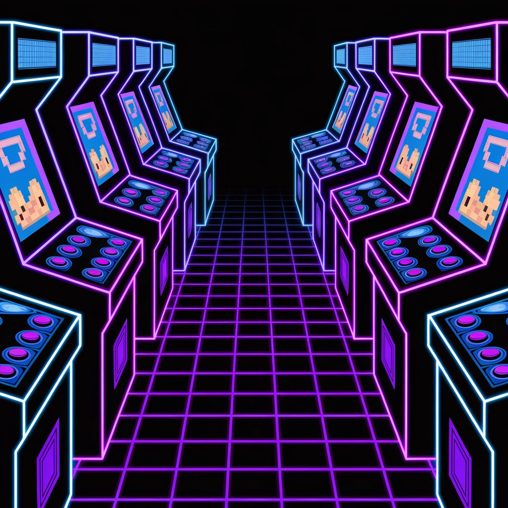 Sogno Arcade a Pixel Neon