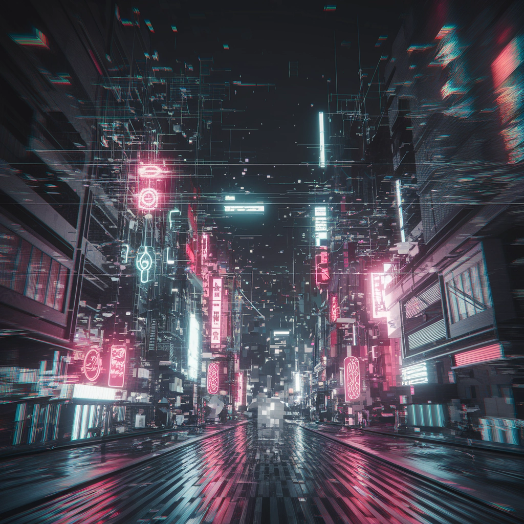 Metropoli Neon Glitch