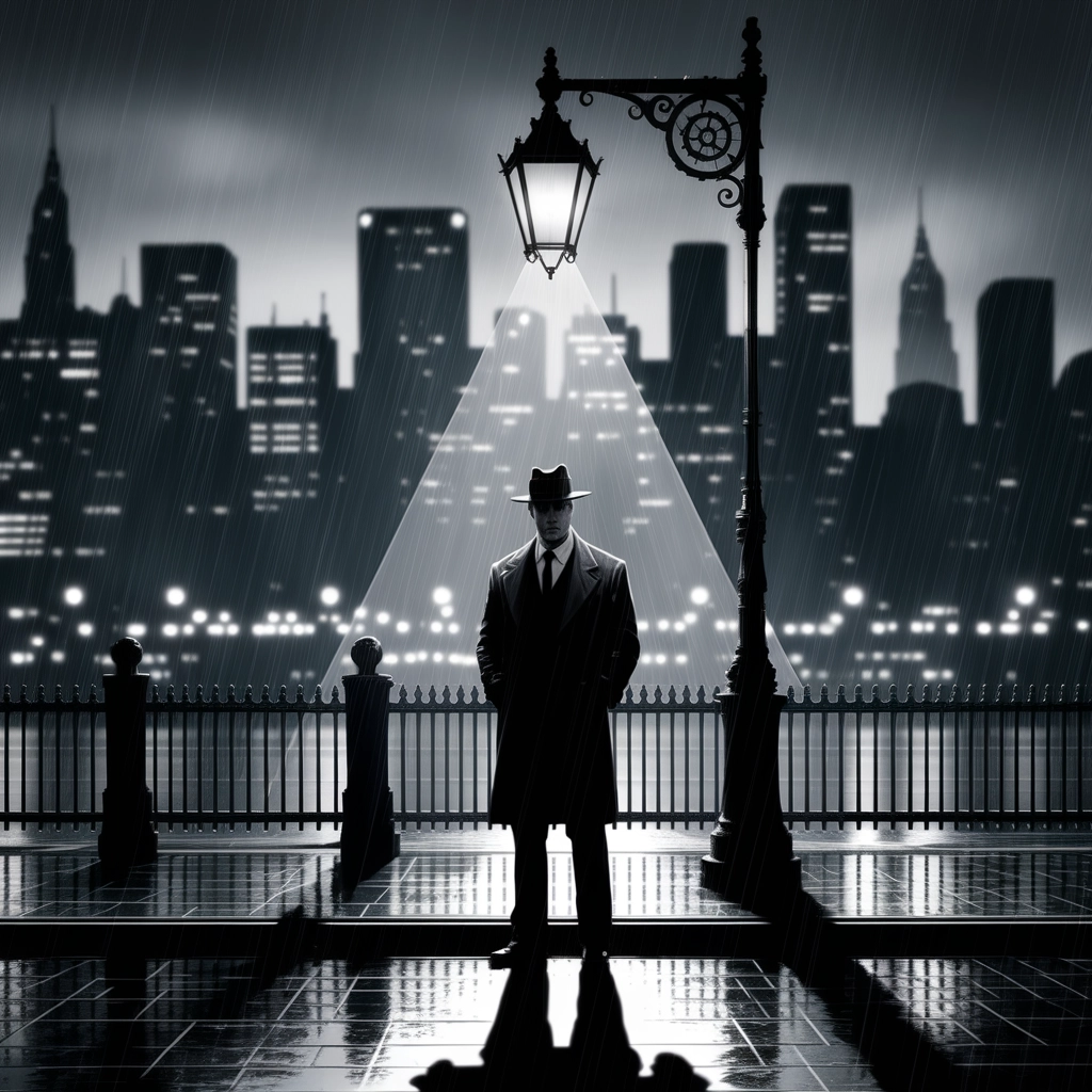 Detective Noir sotto la Pioggia