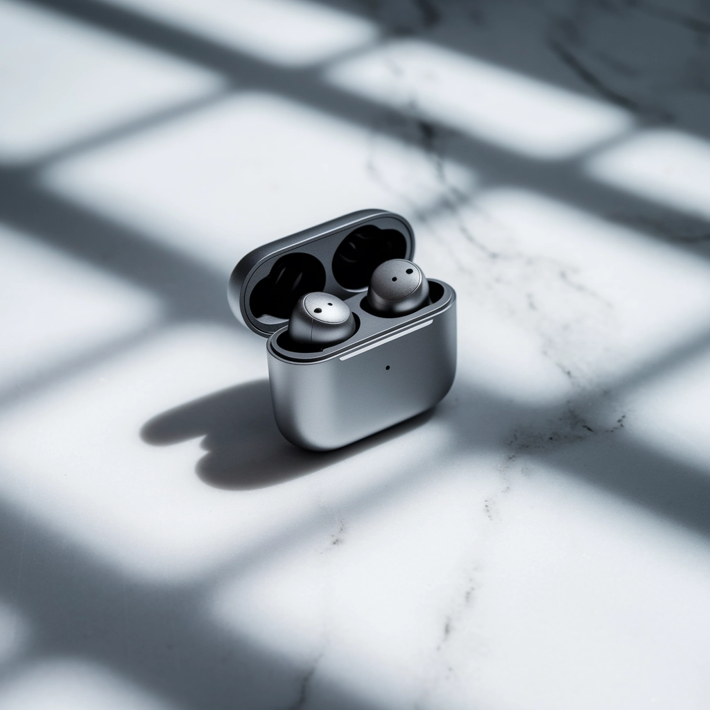 Scatto di Prodotto di Auricolari Wireless Eleganti