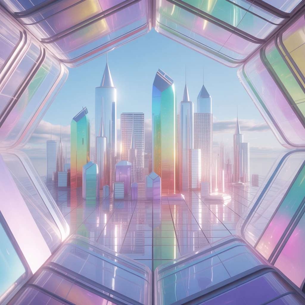 Città Prismatica Futuristica