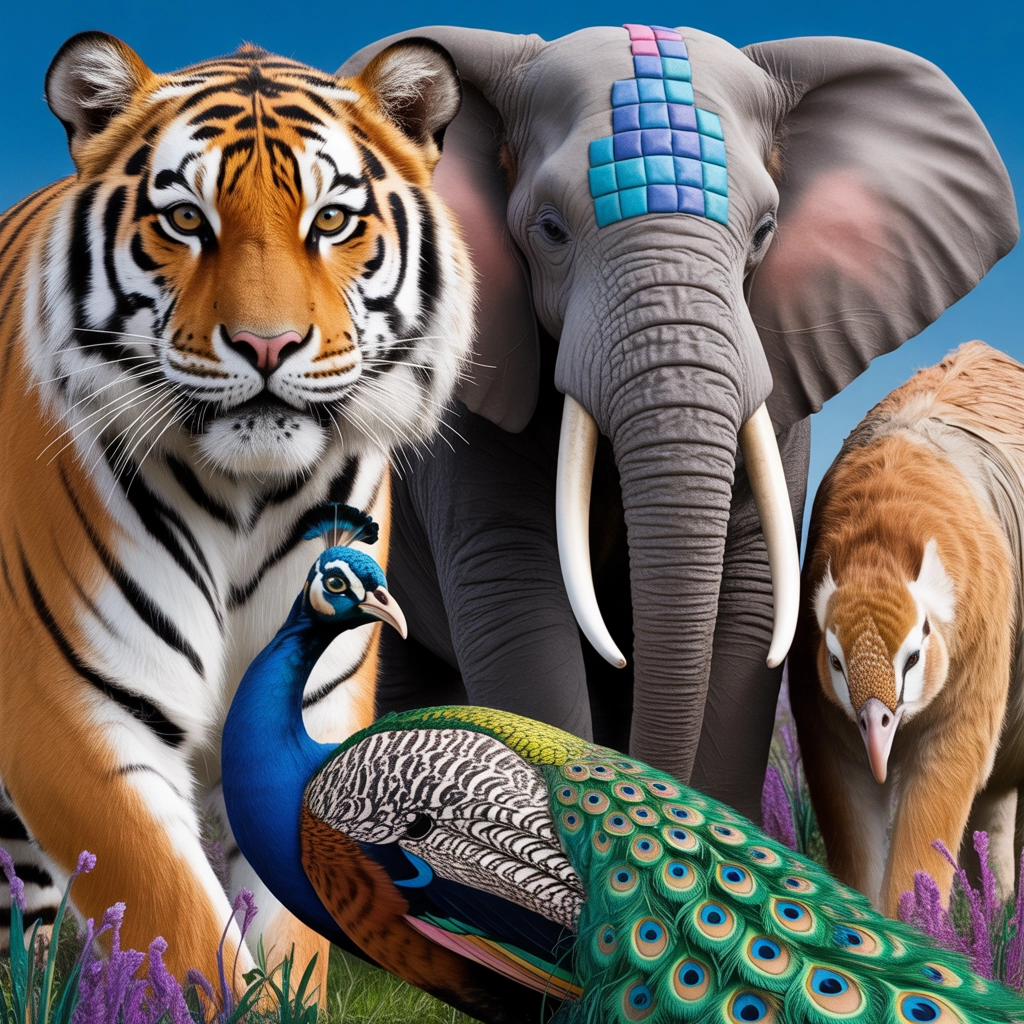 Animali Fantasiosi e Testurizzati nella Natura
