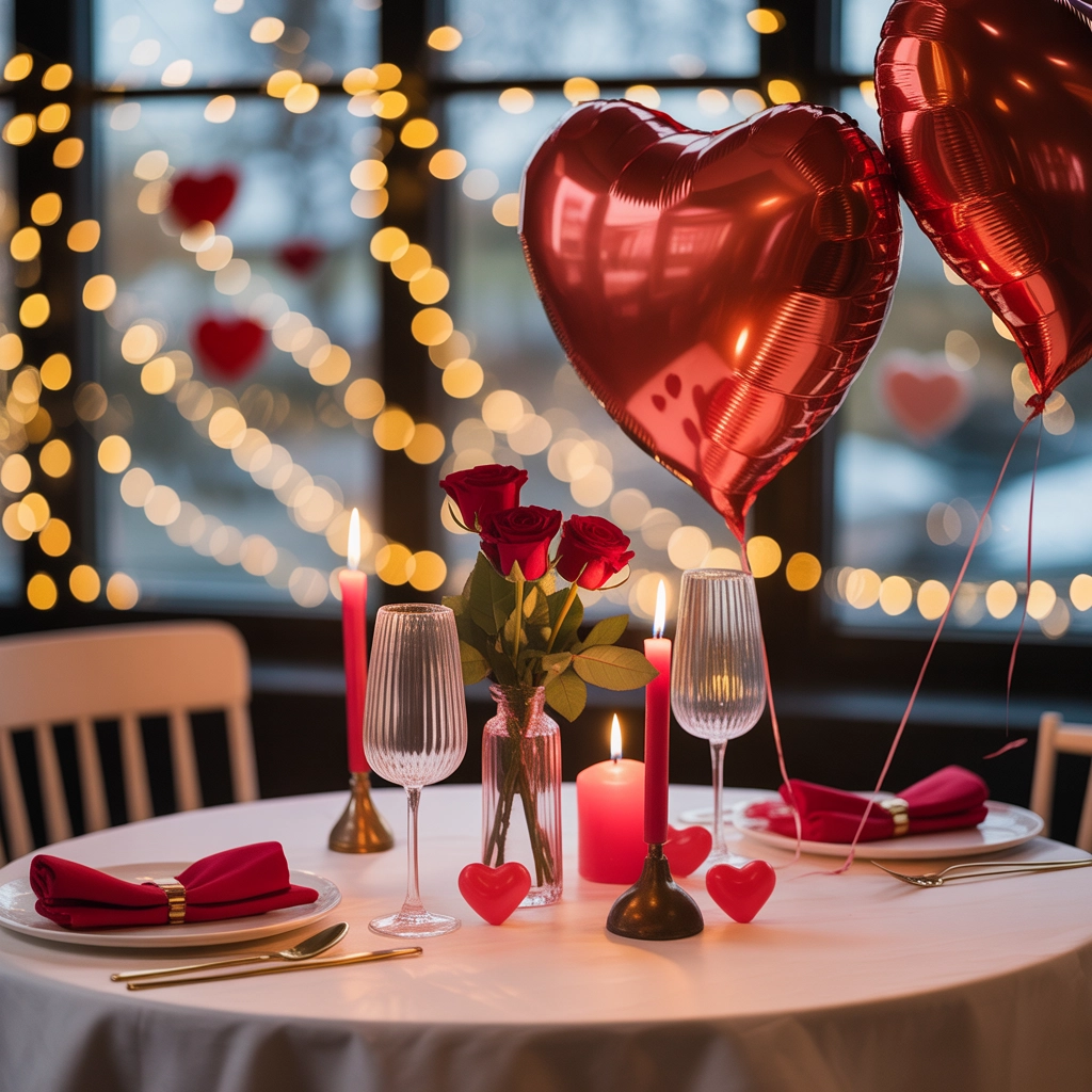 Tavolo Romantico per la Cena di San Valentino