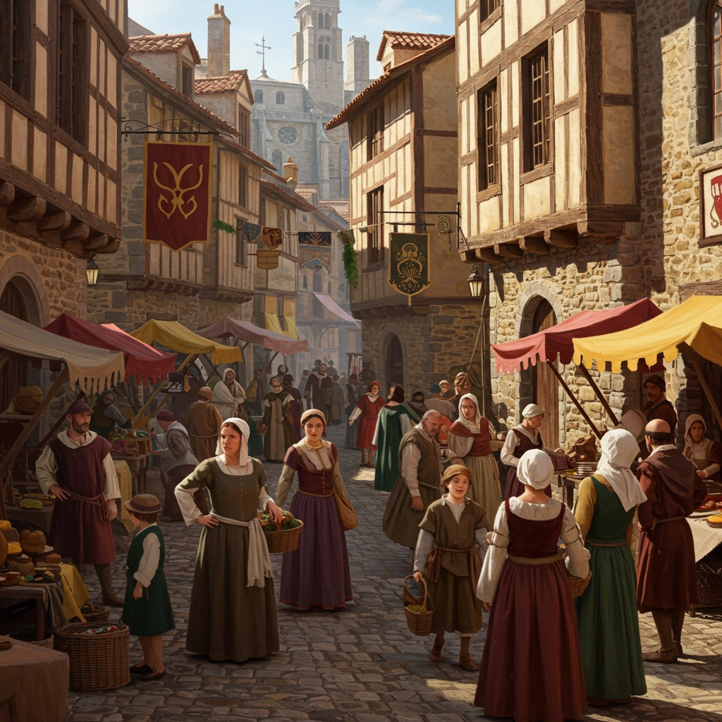 Mercato Medievale in Pieno Fervore