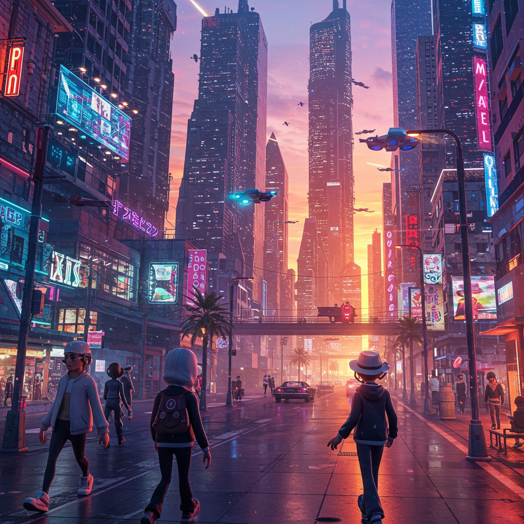 Paesaggio Urbano Futuristico Hypertoon