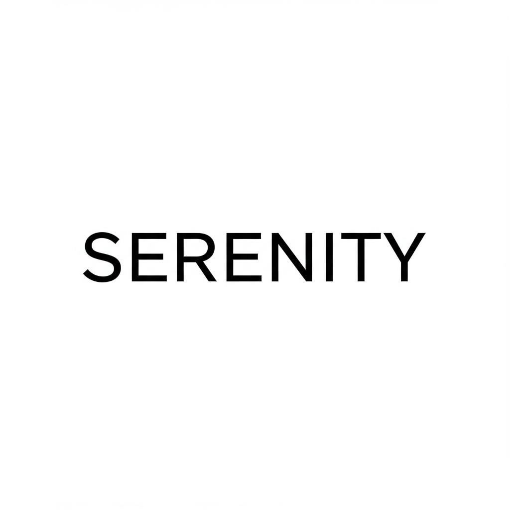 Serenità in Parole Monocromatiche