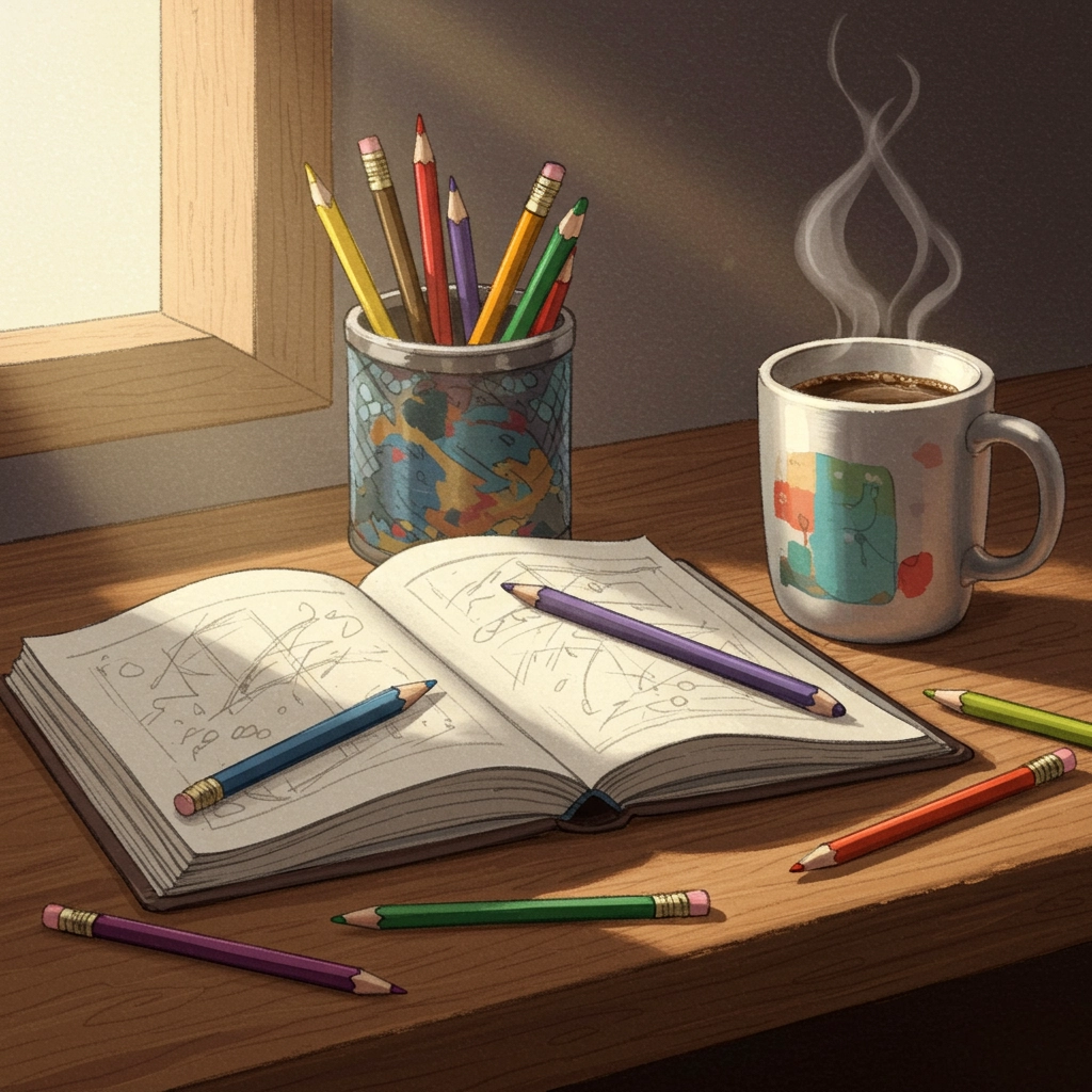 Serenità da Sketchbook: Ispirazione Mattutina