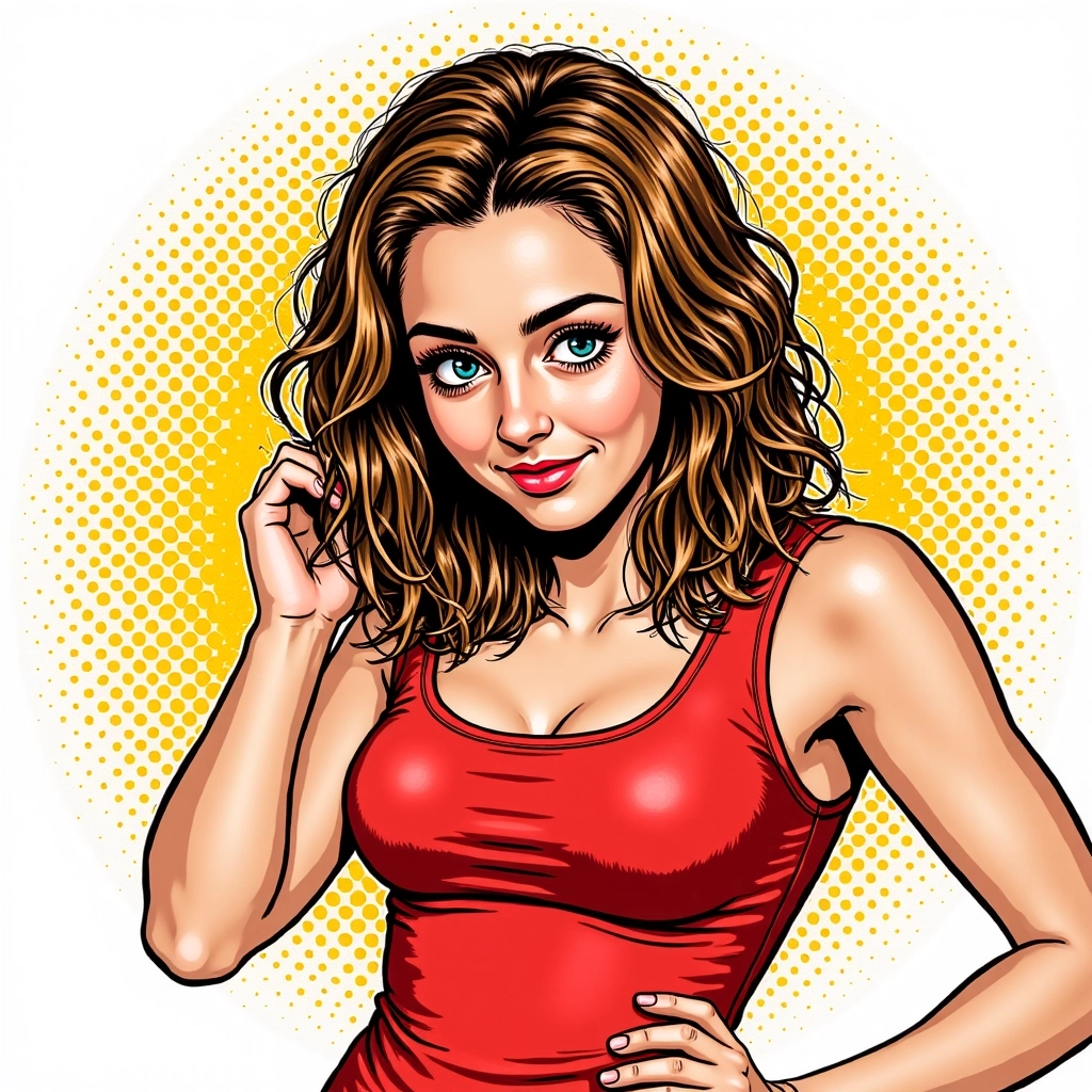 Imagine AI-generated Stilul Pop-Art