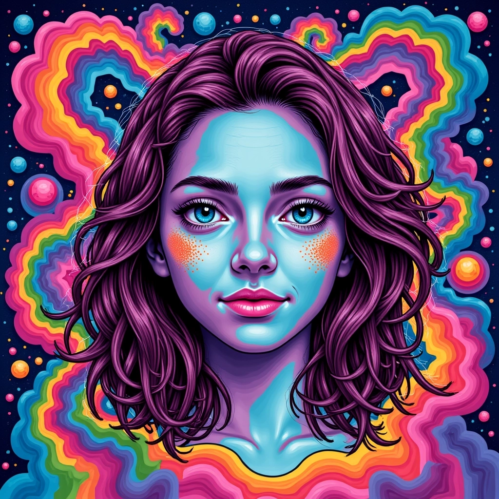 AI-generated 이미지 트리피 일러스트레이션 AI 이미지 생성기