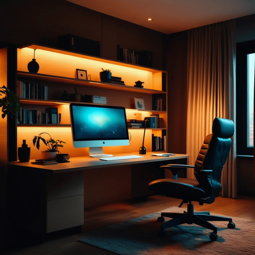 Illuminazione Produttiva per l'Ufficio in Casa