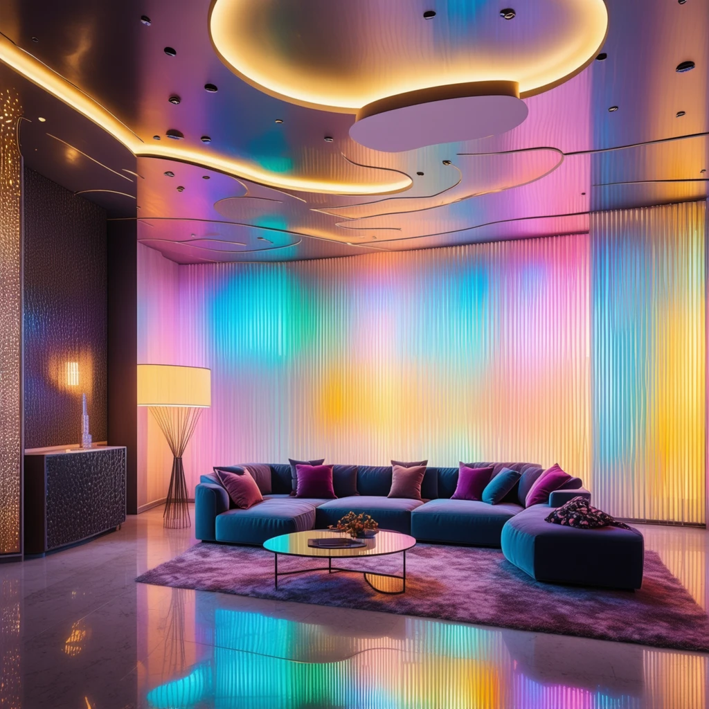 Visualizzazione di Interior Design – Decorazione Iridescente