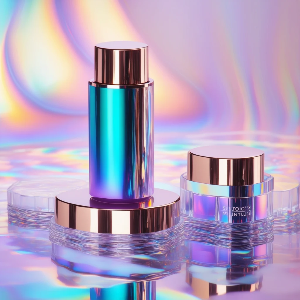 Pubblicità di Prodotti – Confezioni Cosmetiche Iridescenti