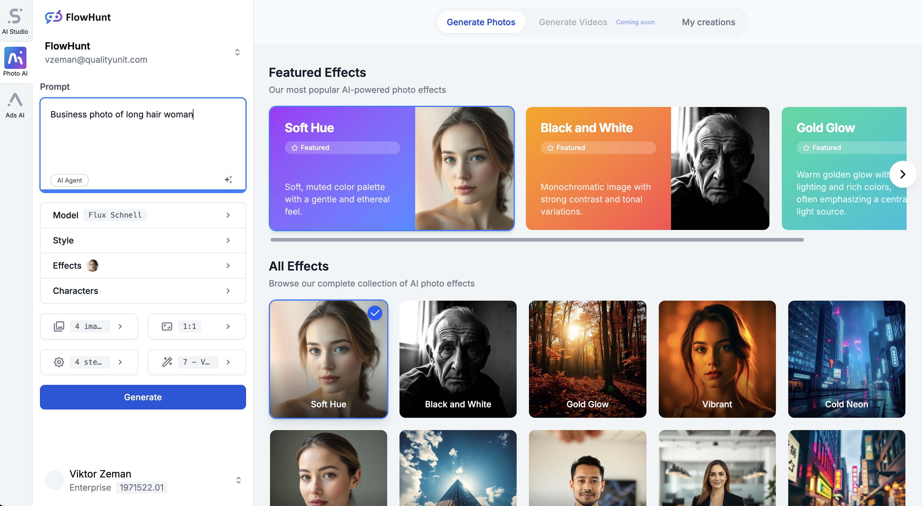 Vista della dashboard della nostra applicazione