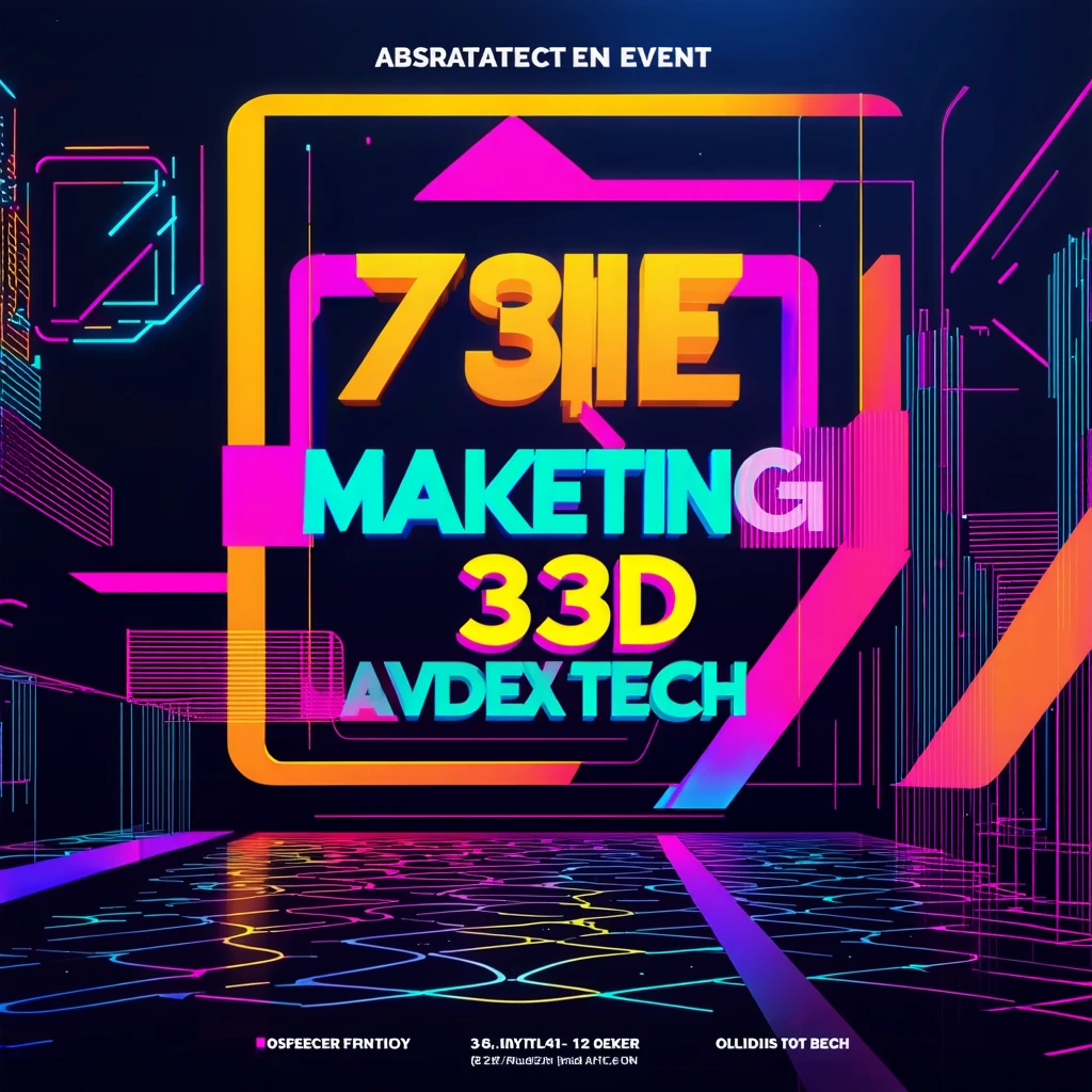 Poster di marketing per un evento tecnologico
