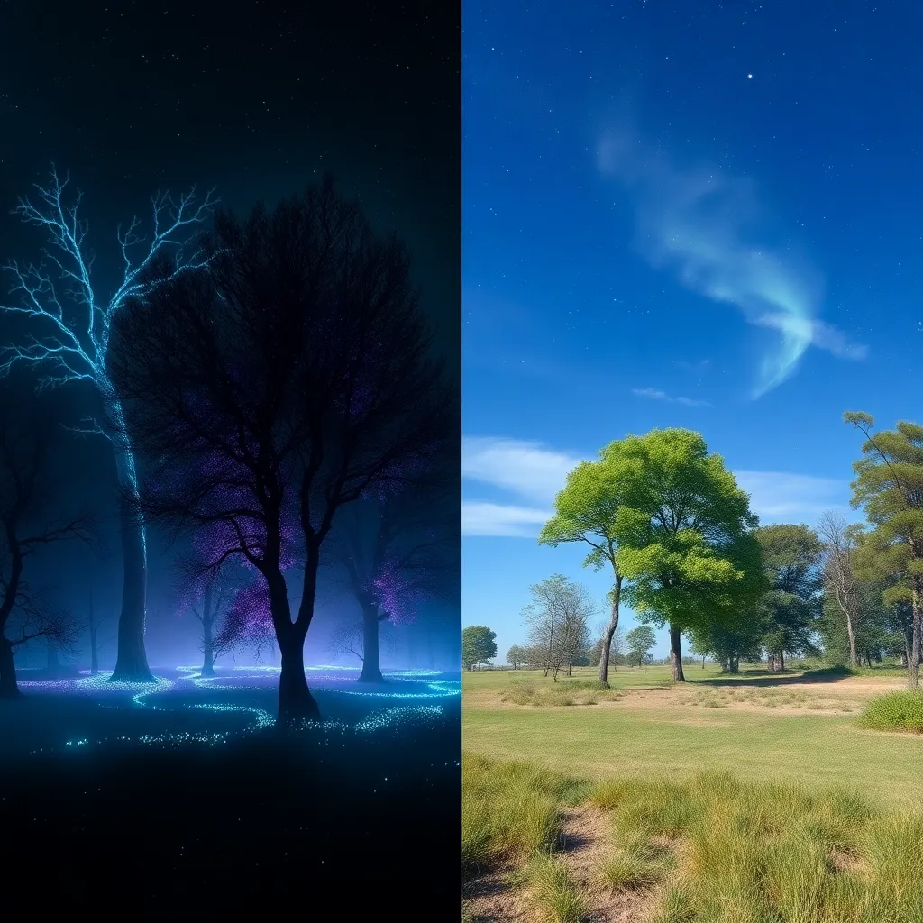 Generátor obrázků ve stylu Dark Light Dreamscapes AI