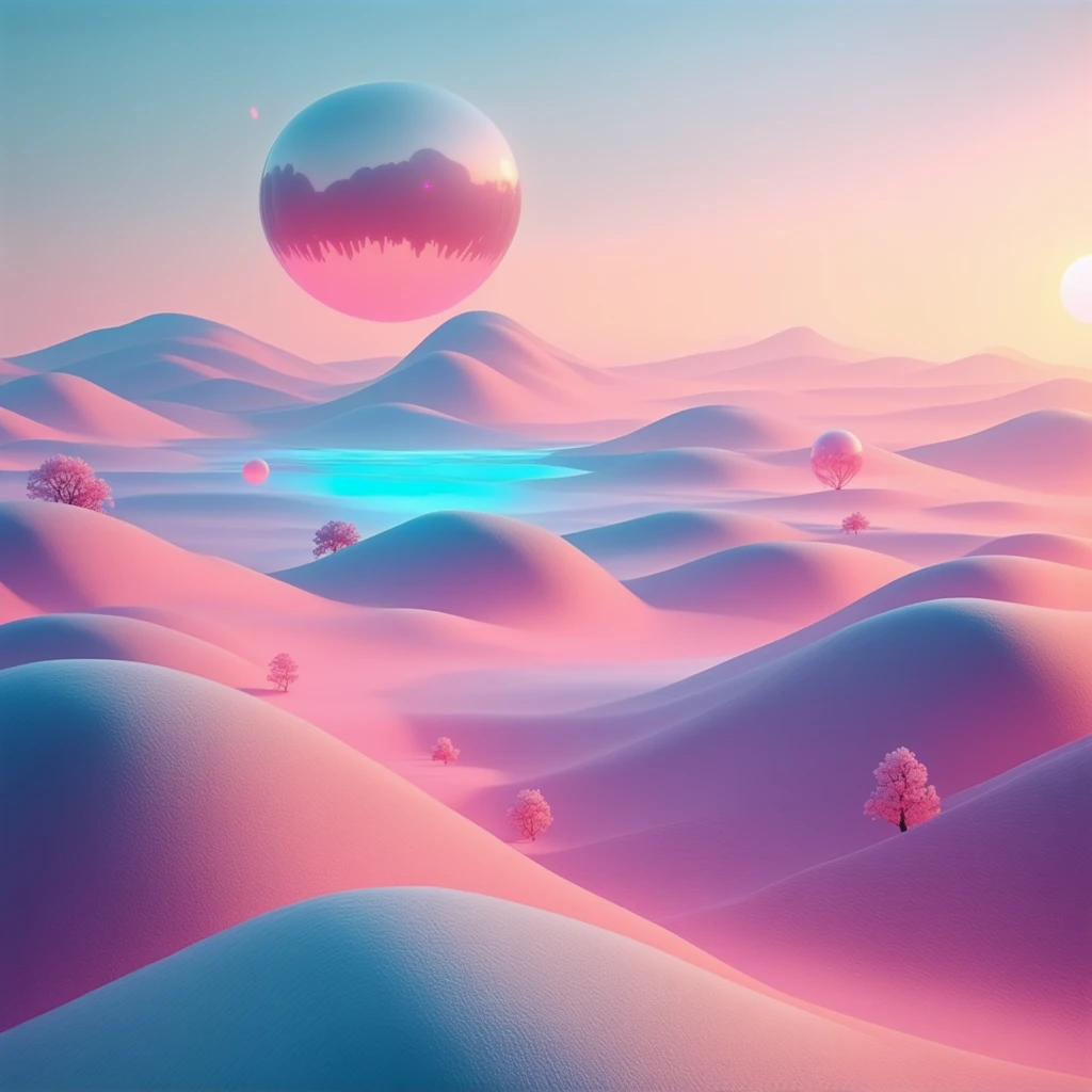 Paesaggio Fantastico per App di Meditazione