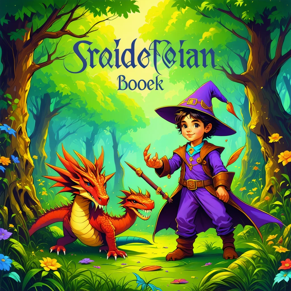 Illustrazione di Copertina per Libro per Bambini
