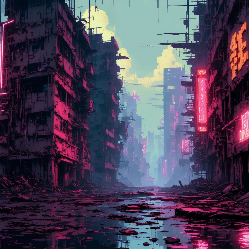Concept Art di Videogioco per un Mondo Distopico