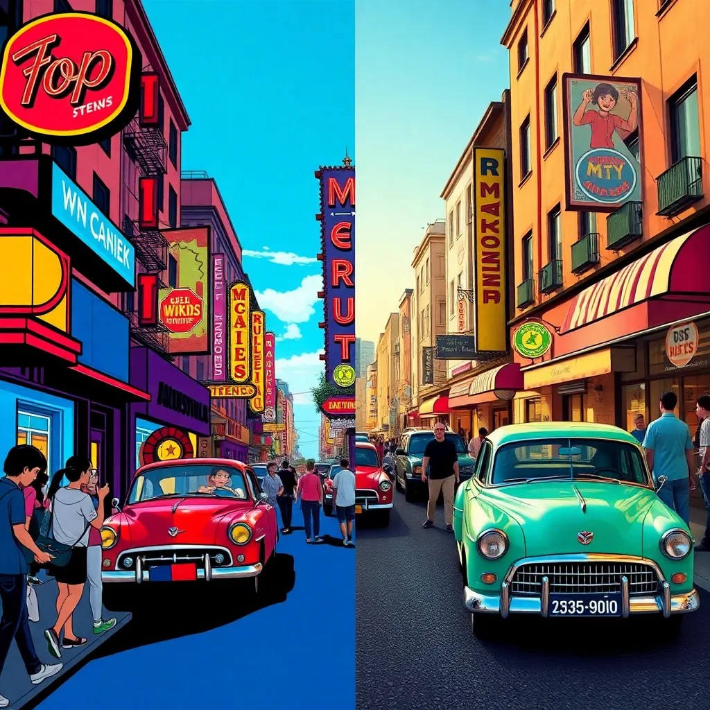 Generatore di Immagini AI in Stile Pop Illustrato