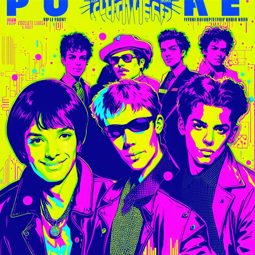Copertina di Album Musicale per una Band Pop
