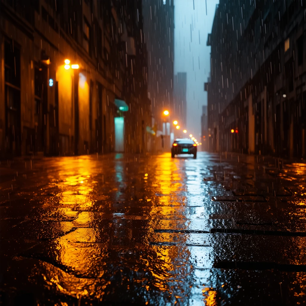 Paesaggio Urbano Notturno Cupo